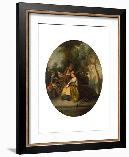 Concert in the Park, 1738-Nicolas Lancret-Framed Giclee Print