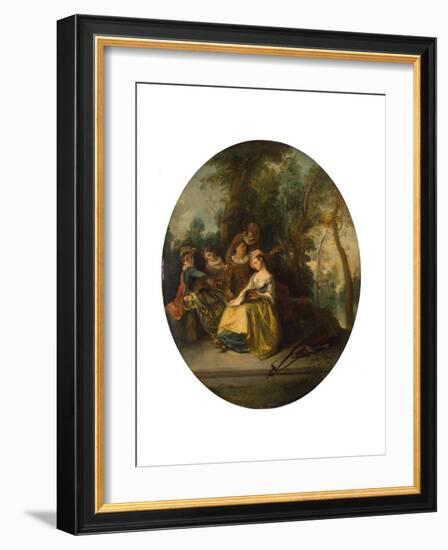 Concert in the Park, 1738-Nicolas Lancret-Framed Giclee Print