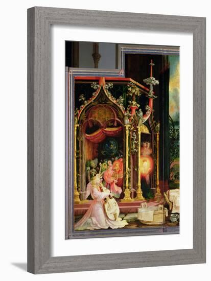 Concert of Angels from the Isenheim Altarpiece, circa 1512-16-Matthias Grünewald-Framed Giclee Print