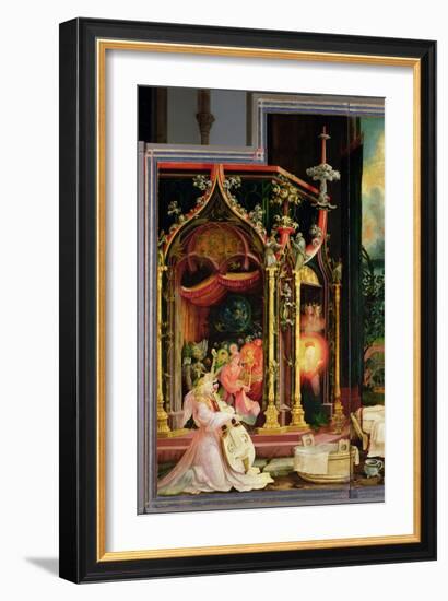 Concert of Angels from the Isenheim Altarpiece, circa 1512-16-Matthias Grünewald-Framed Giclee Print