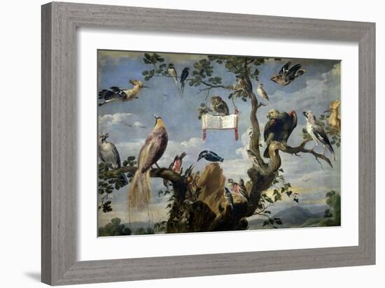 Concert of the Birds, 1629-1630, Flemish School-Frans Snyders-Framed Giclee Print