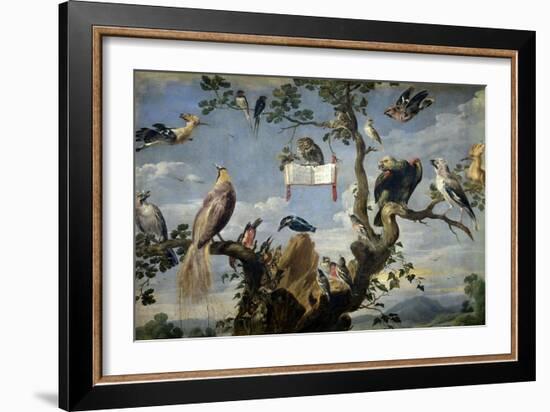 Concert of the Birds, 1629-1630, Flemish School-Frans Snyders-Framed Giclee Print