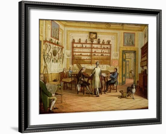 Concert Party at the Neopolitan Residence of Kenneth Mackenzie (1744-81) 1st Earl of Seaforth-Pietro Fabris-Framed Giclee Print