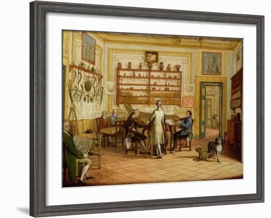 Concert Party at the Neopolitan Residence of Kenneth Mackenzie (1744-81) 1st Earl of Seaforth-Pietro Fabris-Framed Giclee Print