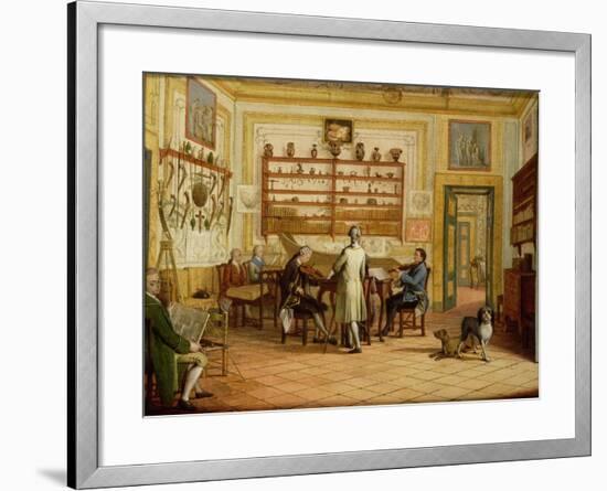 Concert Party at the Neopolitan Residence of Kenneth Mackenzie (1744-81) 1st Earl of Seaforth-Pietro Fabris-Framed Giclee Print