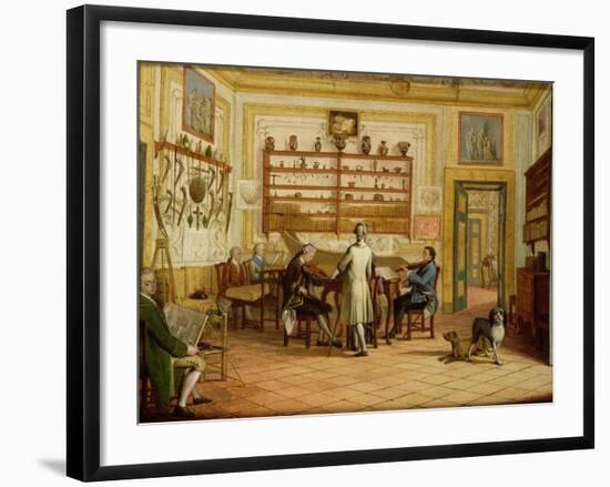 Concert Party at the Neopolitan Residence of Kenneth Mackenzie (1744-81) 1st Earl of Seaforth-Pietro Fabris-Framed Giclee Print