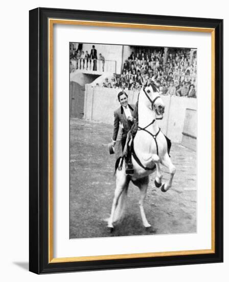 Conchita Cintron (1922-2009) Aka La Diosa Rubia, Peruvian Matador, Here in Madrid, 1962-null-Framed Photo