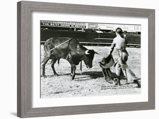 Conchita Cintron Killing Bull-null-Framed Art Print