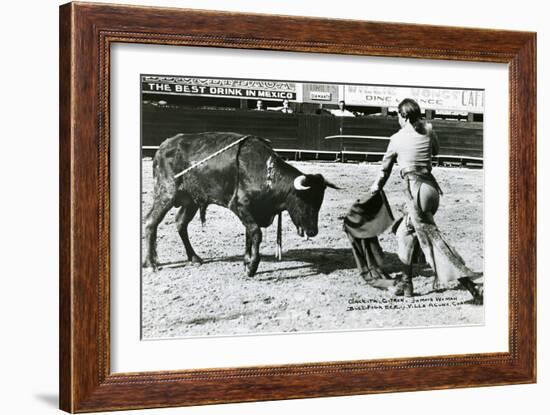 Conchita Cintron Killing Bull-null-Framed Art Print