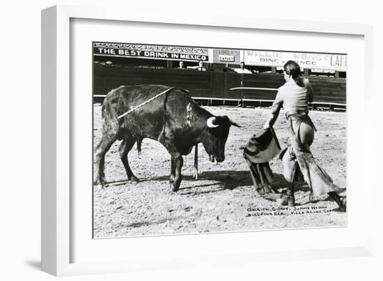 Conchita Cintron Killing Bull-null-Framed Art Print