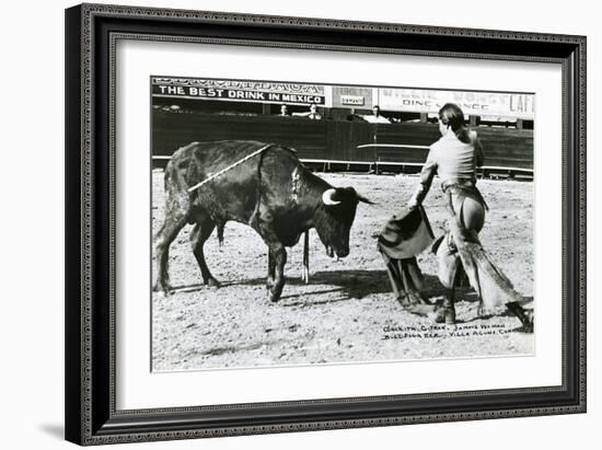 Conchita Cintron Killing Bull-null-Framed Art Print