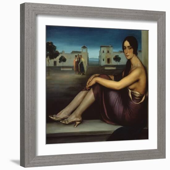 Conchita Torres, 1919-1920-Julio Romero de Torres-Framed Giclee Print