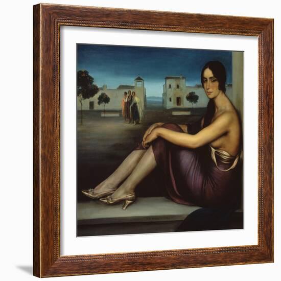 Conchita Torres, 1919-1920-Julio Romero de Torres-Framed Giclee Print