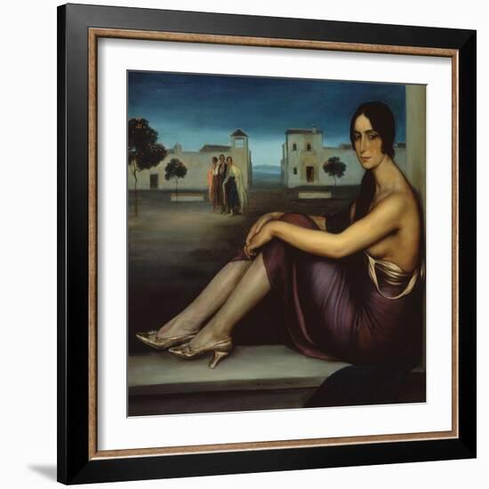 Conchita Torres, 1919-1920-Julio Romero de Torres-Framed Giclee Print