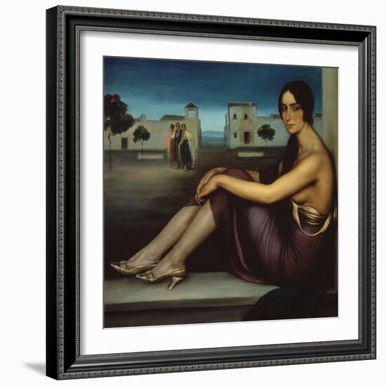 Conchita Torres, 1919-1920-Julio Romero de Torres-Framed Giclee Print