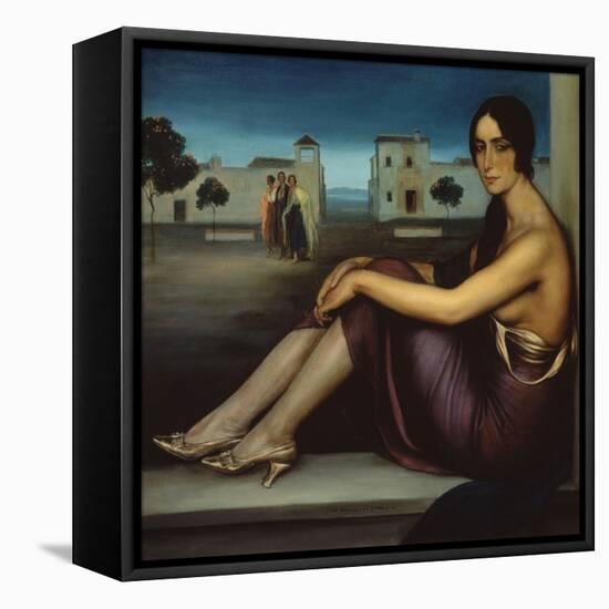 Conchita Torres, 1919-1920-Julio Romero de Torres-Framed Premier Image Canvas
