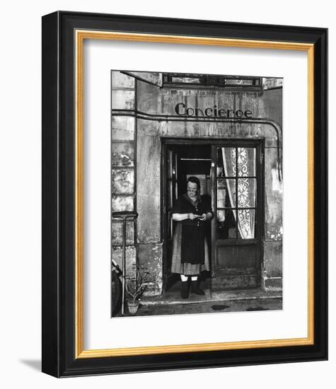 Concierge with Spectacles-Robert Doisneau-Framed Art Print