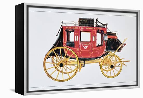 Concord Stagecoach Used by Wells Fargo and Co. Made in Concord, New Hampshire-American School-Framed Premier Image Canvas