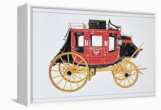 Concord Stagecoach Used by Wells Fargo and Co. Made in Concord, New Hampshire-American School-Framed Premier Image Canvas