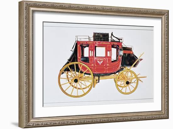 Concord Stagecoach Used by Wells Fargo and Co. Made in Concord, New Hampshire-American School-Framed Giclee Print
