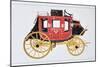 Concord Stagecoach Used by Wells Fargo and Co. Made in Concord, New Hampshire-American School-Mounted Giclee Print