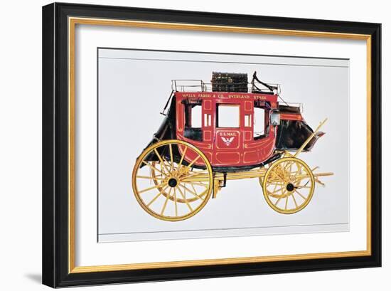 Concord Stagecoach Used by Wells Fargo and Co. Made in Concord, New Hampshire-American School-Framed Giclee Print