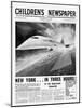 Concorde, Front Page of 'The Children's Newspaper', November 1963-English School-Mounted Giclee Print