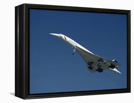 Concorde in Flight-Ian Griffiths-Framed Premier Image Canvas