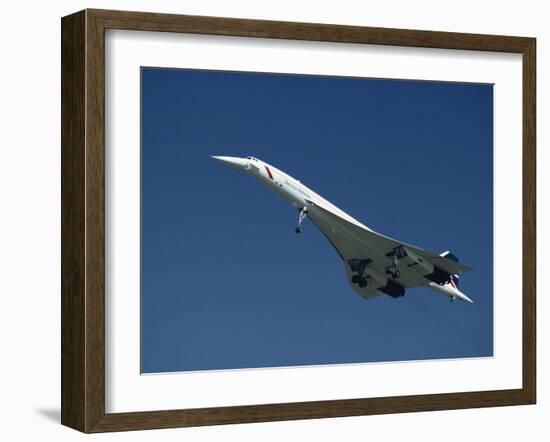 Concorde in Flight-Ian Griffiths-Framed Photographic Print