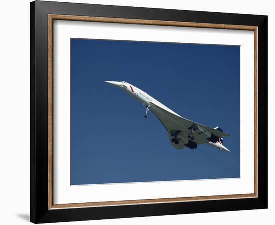 Concorde in Flight-Ian Griffiths-Framed Photographic Print