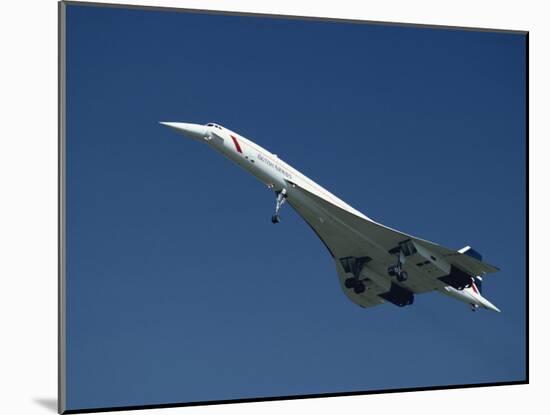 Concorde in Flight-Ian Griffiths-Mounted Photographic Print