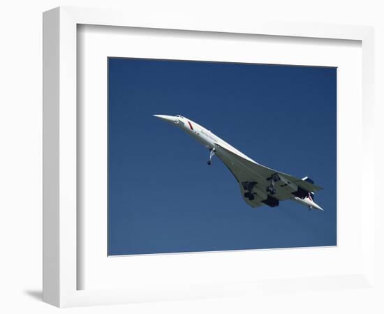 Concorde in Flight-Ian Griffiths-Framed Photographic Print