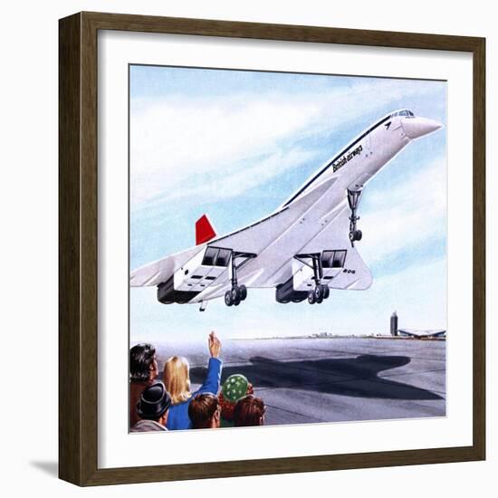 Concorde Landing in New York on 22 November 1977-John Keay-Framed Giclee Print