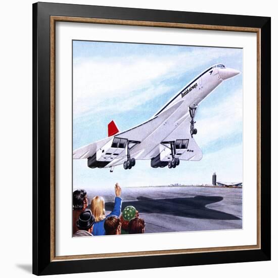 Concorde Landing in New York on 22 November 1977-John Keay-Framed Giclee Print