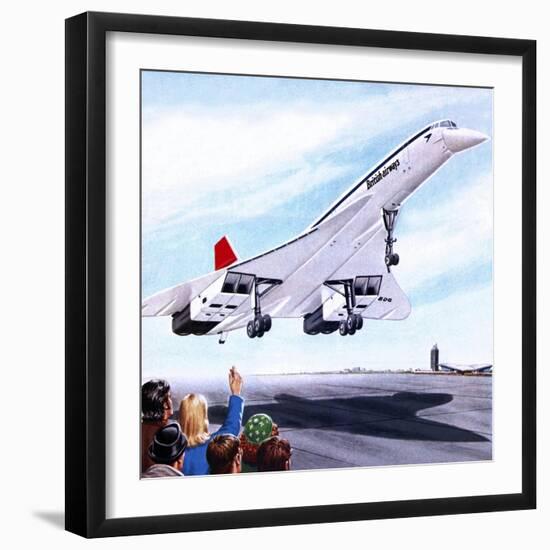 Concorde Landing in New York on 22 November 1977-John Keay-Framed Giclee Print