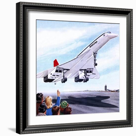 Concorde Landing in New York on 22 November 1977-John Keay-Framed Giclee Print