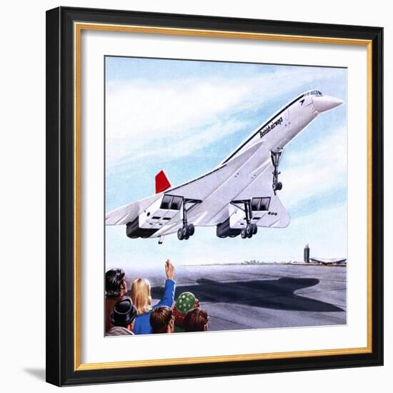 Concorde Landing in New York on 22 November 1977-John Keay-Framed Giclee Print