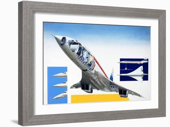 Concorde-Wilf Hardy-Framed Giclee Print