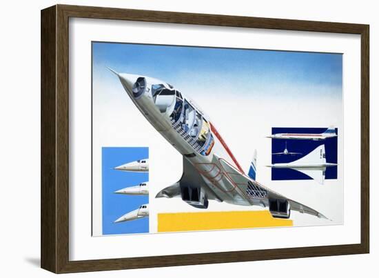 Concorde-Wilf Hardy-Framed Giclee Print