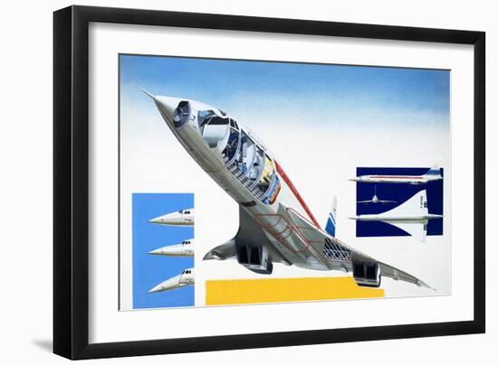 Concorde-Wilf Hardy-Framed Giclee Print
