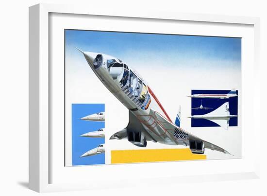 Concorde-Wilf Hardy-Framed Giclee Print