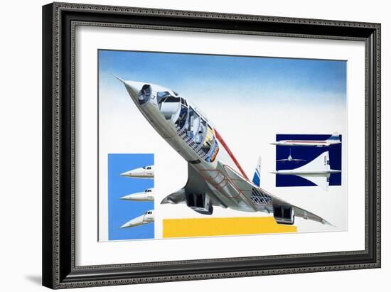 Concorde-Wilf Hardy-Framed Giclee Print