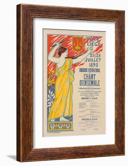 Concours de Chant d'Esnsemble-null-Framed Art Print