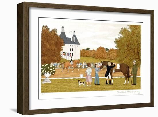 Concours hippique-Vincent Haddelsey-Framed Collectable Print