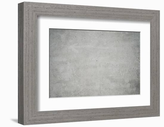 Concrete grey wall with structure and inclusions as a background-Axel Killian-Framed Photographic Print