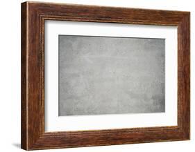 Concrete grey wall with structure and inclusions as a background-Axel Killian-Framed Photographic Print