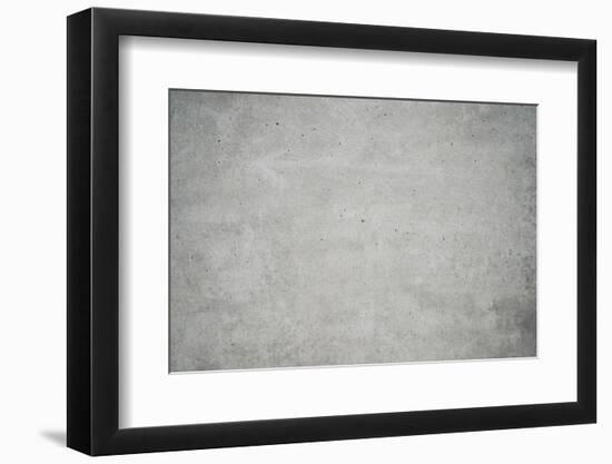 Concrete grey wall with structure and inclusions as a background-Axel Killian-Framed Photographic Print