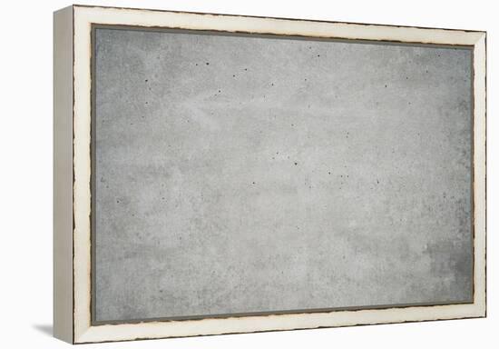 Concrete grey wall with structure and inclusions as a background-Axel Killian-Framed Premier Image Canvas