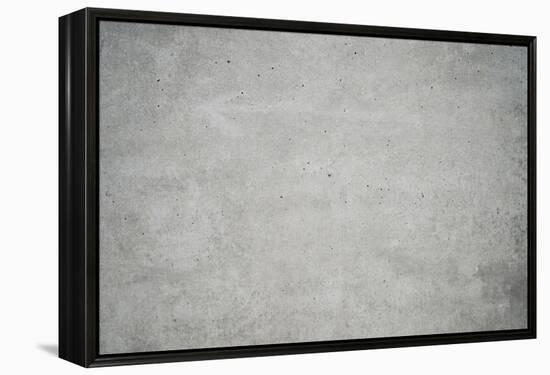 Concrete grey wall with structure and inclusions as a background-Axel Killian-Framed Premier Image Canvas
