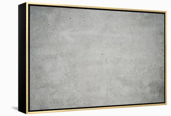 Concrete grey wall with structure and inclusions as a background-Axel Killian-Framed Premier Image Canvas